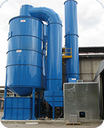 Wet Scrubber for bitumen production